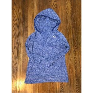 Blue under armour running long sleeve